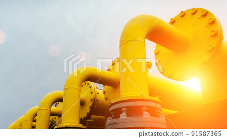 Gas pipes oil energy. Yellow gas pipeline energy equipment. Fuel power technology. Safety valve in gas pipe industry. Gas pipes oil energy. Yellow gas pipeline energy equipment. Fuel power technology. Safety valve in gas pipe industry. 91587365
