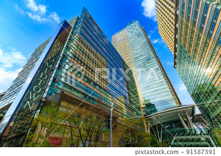 東京中城，東京港區赤坂的城市景觀 91587391