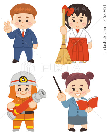 孩子們的工作經歷商人處女消防員老師 91589451