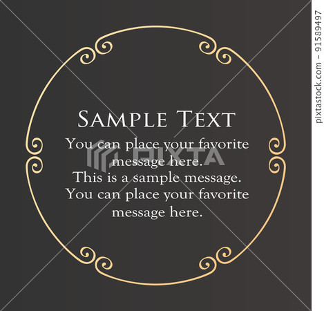 Fashionable frame design. Trendy treatment Fashionable frame design. Trendy treatment 91589497
