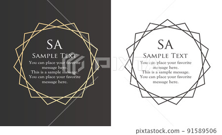 Fashionable frame design. Trendy treatment Fashionable frame design. Trendy treatment 91589506