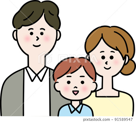 Illustration of parent and child / family 91589547