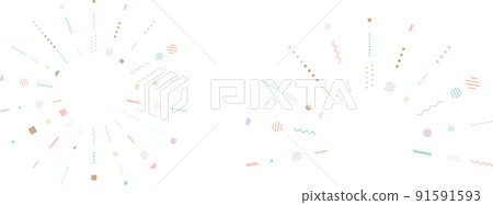 Pastel color geometric pattern line concentrated line Pastel color geometric pattern line concentrated line 91591593