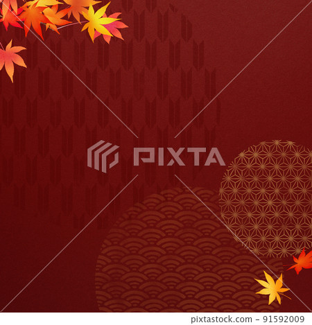 Japanese autumn background 91592009