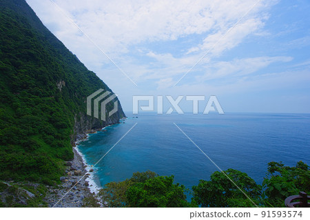 Qingshui Cliff is one of the most spectacular sights on Taiwan's Pacific coast. Qingshui Cliff is one of the most spectacular sights on Taiwan's Pacific coast. 91593574