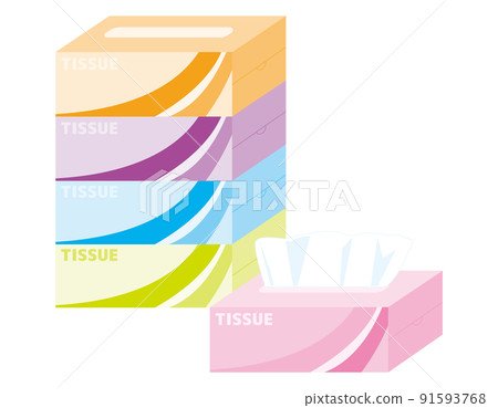 Tissue paper box tissue vector illustration 91593768