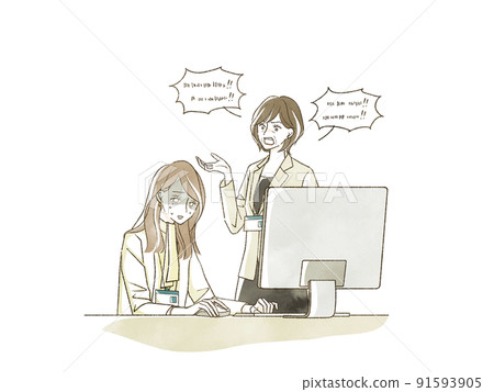 老闆對他的下屬大喊大叫 91593905