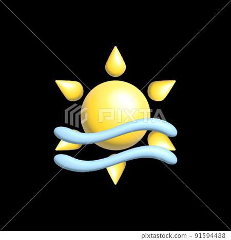 3d weather icon for apps and social media 91594488