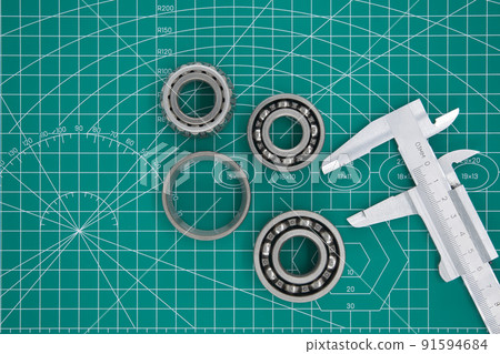 Tapered roller bearings or ball bearings and caliper Tapered roller bearings or ball bearings and caliper 91594684
