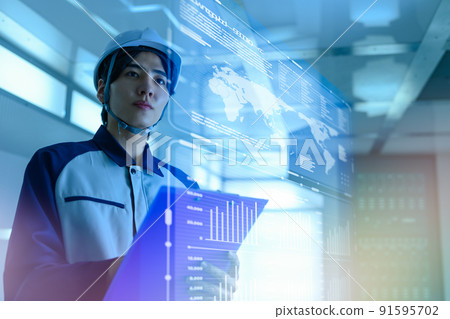 future, technology, factory 91595702