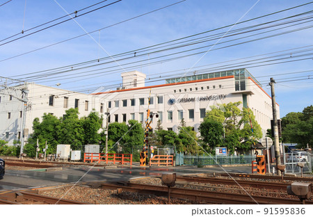 西宮市大手前大學和東海道本線 91595836
