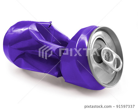 Compressed cans isolated on a white background Compressed cans isolated on a white background 91597337