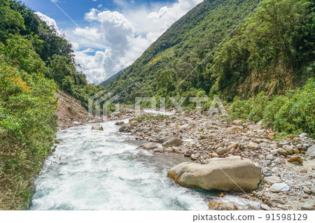 A tributary of the Urubamba River A tributary of the Urubamba River 91598129
