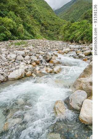 A tributary of the Urubamba River A tributary of the Urubamba River 91598136