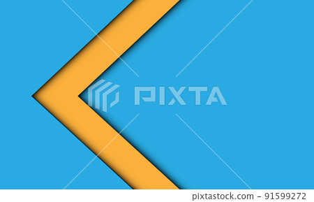 Abstract yellow arrow direction shadow overlap on blue blank space design modern futuristic background vector Abstract yellow arrow direction shadow overlap on blue blank space design modern futuristic background vector 91599272
