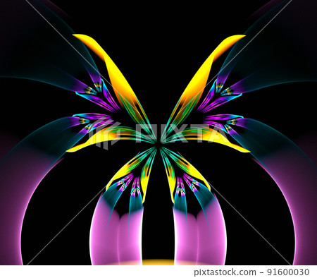 Computer generated colorful fractal artwork 91600030