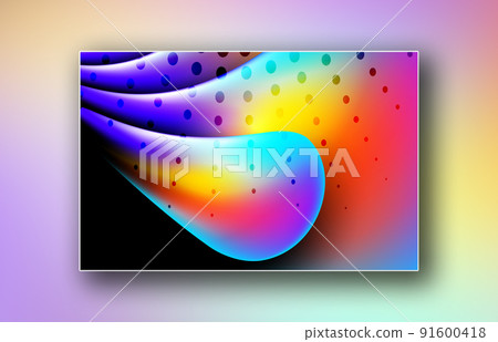 Image gallery with blended art vector elements 91600418