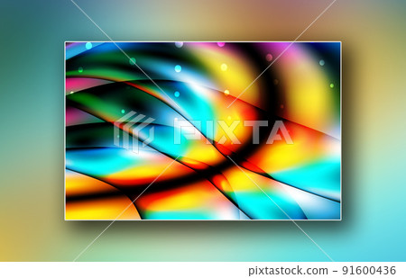 Image gallery with blended art vector elements 91600436