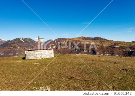 Landscape of Monti Lessini and Lessinia High Plateau - Veneto Italy 91601342