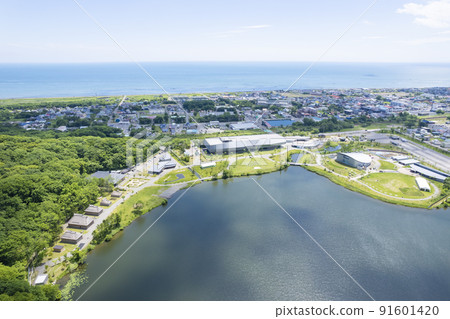 從波羅托湖上空看到的 Upopoi（鳥瞰圖） 91601420