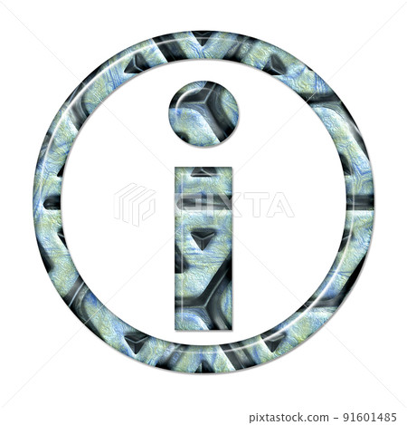 3D render of composite material symbol, sign and shape 91601485