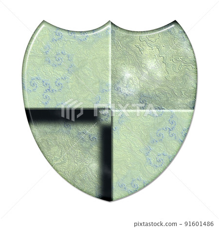 3D render of composite material symbol, sign and shape 91601486