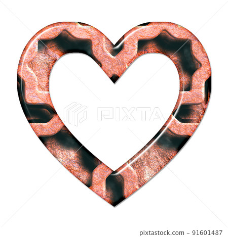 3D render of composite material symbol, sign and shape 91601487