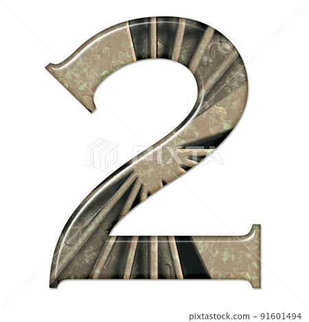 3D render of composite material numbers 91601494