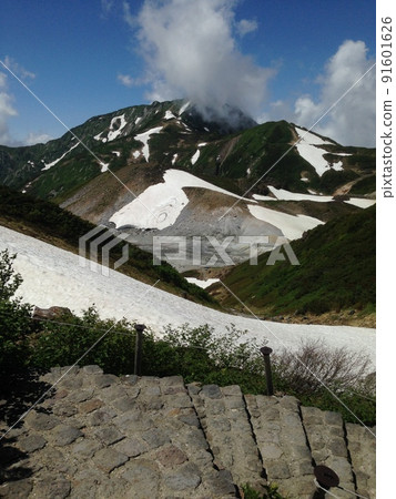 立山黑部的雪山 91601626