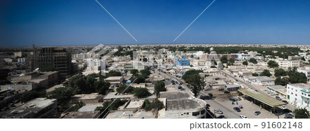 Aerial view to Nouakchott, capital of Mauritania Aerial view to Nouakchott, capital of Mauritania 91602148