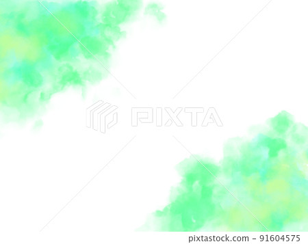 綠色水彩風格素材 綠色水彩風格素材 91604575