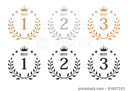 Ranking crown icon illustration white background Ranking crown icon illustration white background 91607183