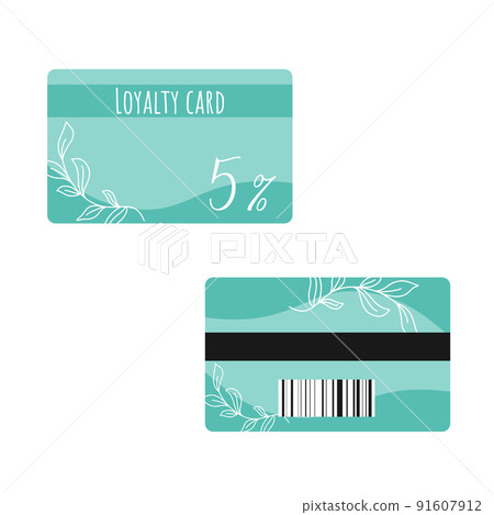 Loyalty card isolated vector illustration 91607912
