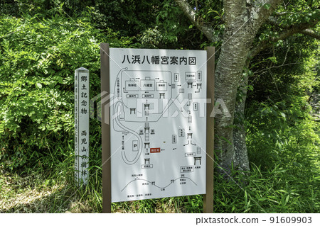 Hachihama Hachimangu Guide Map Tamano City, Okayama Prefecture Hachihama Hachimangu Guide Map Tamano City, Okayama Prefecture 91609903
