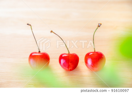 A row of cherries A row of cherries 91610097