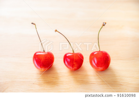 A row of cherries A row of cherries 91610098