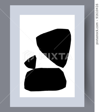 Printable wall art vector poster set. Printable wall art vector poster set. 91610416