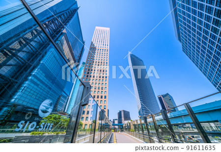 Tokyo cityscape in Japan The hottest days in the city center for 7 consecutive days ... Shiodome where the figure disappeared due to the heat ... The number of people infected with corona increased sharply ... = July 1st 91611635