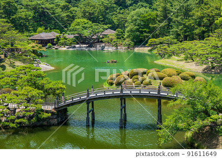[高松市] 從平峰眺望栗林庭園 91611649