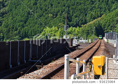 Asa Kaigan Railway at Shishikui Station Tokushima 91615064