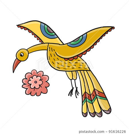 Mythical flying Bird. Ornamental character for your design Mythical flying Bird. Ornamental character for your design 91616226