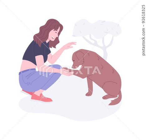 Thankful pet isolated cartoon vector illustrations. Thankful pet isolated cartoon vector illustrations. 91618325