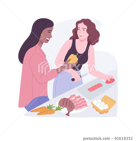 Paleo diet isolated cartoon vector illustrations. Paleo diet isolated cartoon vector illustrations. 91618352