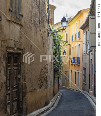 Narrow old street France Narrow old street France 91618754