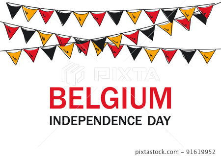 Belgium flag. Independence day concept. 91619952