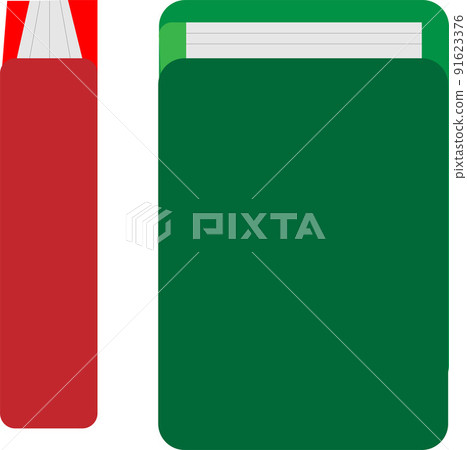 Red book and green book icon illustration Red book and green book icon illustration 91623376