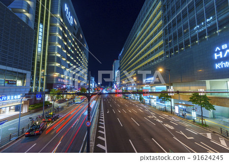 Abikosuji Tennoji MIO Abeno Harukas night view 91624245