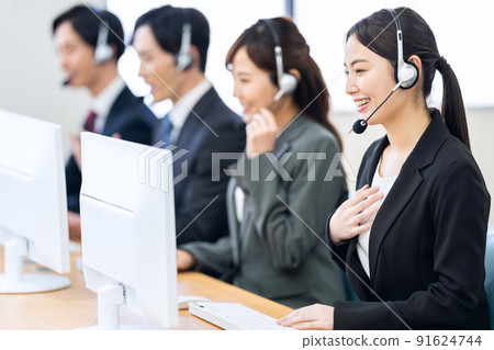 Operator Telephone Apointer Call Center Support Center Business 91624744