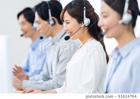 Operator Telephone Apointer Call Center Support Center Business 91624764