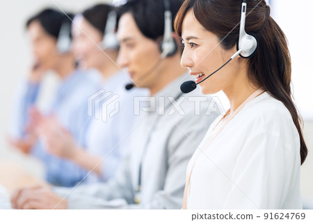 Operator Telephone Apointer Call Center Support Center Business 91624769